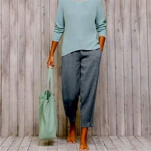 Poetry linen cotton blend tapered trouser jogger pants